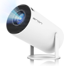 Mini Projector, HY300 PRO Portable Projector, Support 4K 1080P with Dual-Band WI