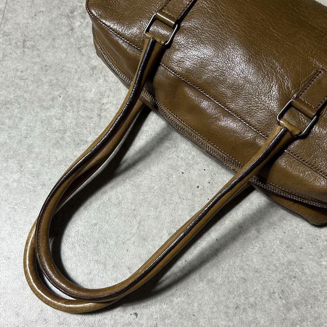 MIU MIU Archive Leather Handbag Mini Boston Bag Embossed