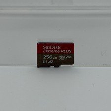 SanDisk Extreme PLUS 256GB Micro SDXC UHS-I Memory Card VG 