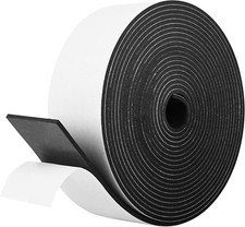 Self Adhesive Foam Tape Weatherstrip 2In x 1/8In x 20Ft High Density Foam Ins...