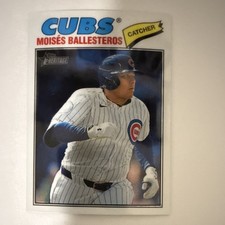 Topps 2026 Heritage Moises Ballesteros Chrome Cubs Baseball Card #247