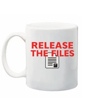 Release the Files Coffee Mug – Epstein Truth Exposé Anti-Trump Political Satire