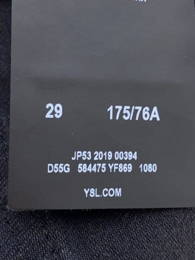 SAINT LAURENT 19AW Pantaloni skinny taglia 29 denim nero 584475