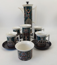 Portmeirion Pottery 11 Piece "Magic City" Coffee Set by Susan Williams-Ellis