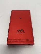 SONY NW-A35 Red 16GB Walkman Music Audio Player Tested Working Used
