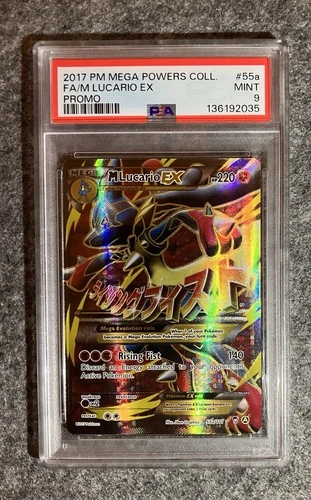 Pokemon TCG PSA 9 M Lucario EX 55/111 XY - Furious Fists Holo
