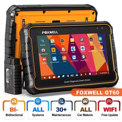 FOXWELL GT60 BT Bidirectional All System Car OBD2 Scanner Diagnostic Scan Tool
