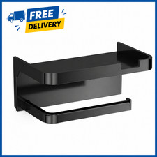 Toilet Paper Holder with Mobile Phone Storage Shelf Holders Wall Mounted Rack