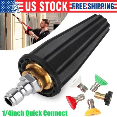 #ad 4.0GPM High Pressure Washer Rotating Turbo Nozzle Spray Tip 4000PSI 1 4quot; Quick $9.82
