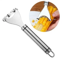 1-Pack Stainless Steel Corn Cob Peeler – Kernel Stripper & Cutter Remover