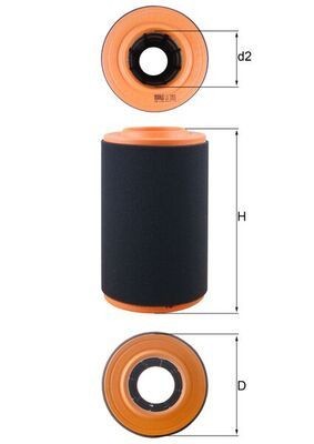 Knecht Luftfilter LX 3353 FüR CitroËN Passend FüR Fiat Opel Peugeot-image