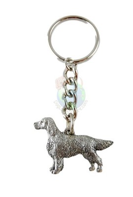 Irish Setter Keychain Pewter