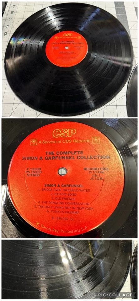 Simon & Garfunkel THE COMPLETE COLLECTION 5 LP's 1980's Columbia Rare P5-15333 - Image 2 of 4