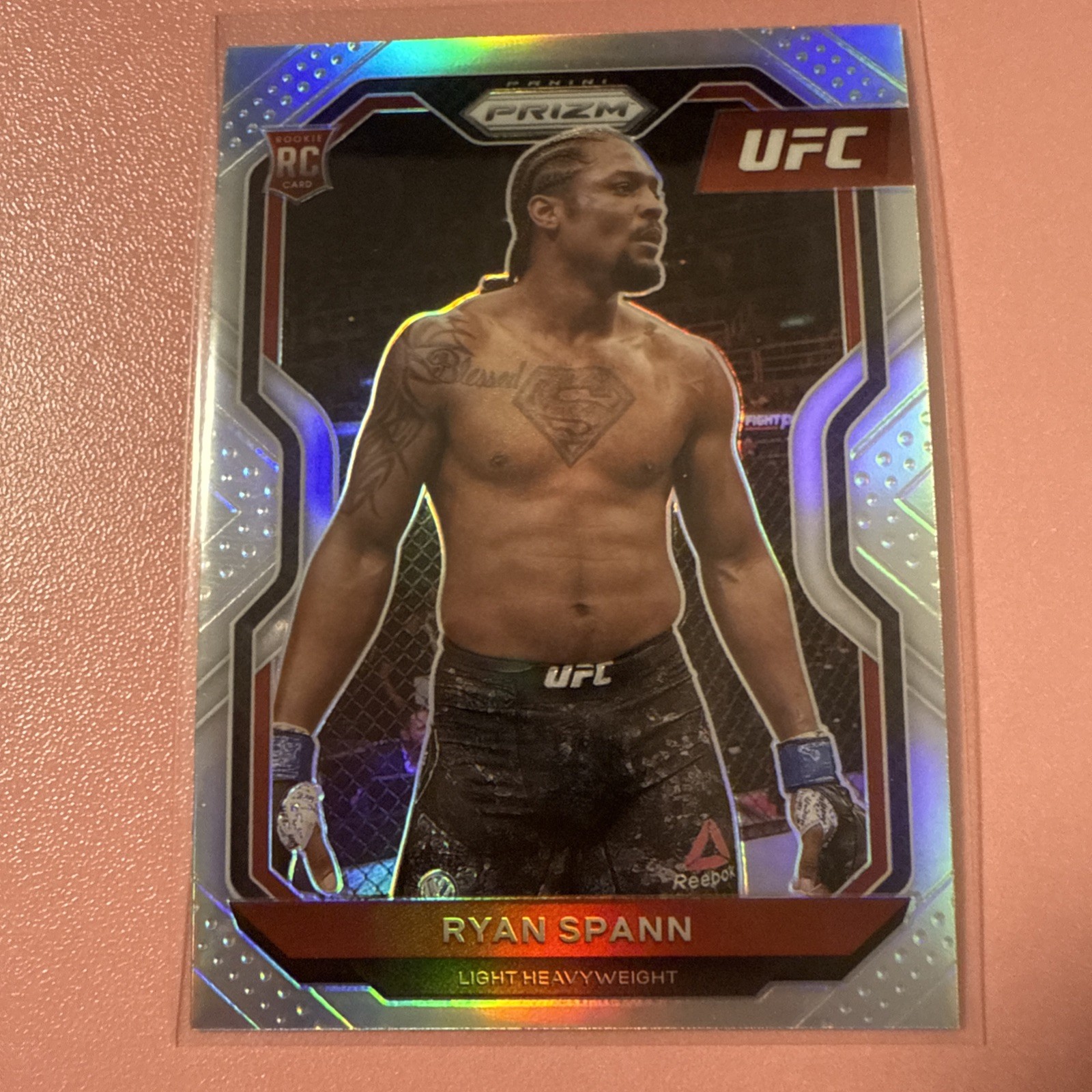Ryan Spann 2021 Panini Prizm UFC Silver Refractor RC Rookie Card #41