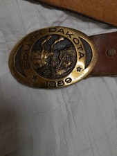 VtG 1976 Solid Brass 1889 SOUTH DAKOTAH Heritage Mint Ltd Collection Belt Buckle