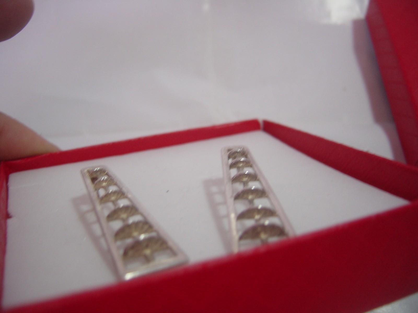 VINTAGE BEAUTIFUL RETRO SOLID SILVER LONG UNUSUAL… - image 3