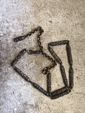 Vintage Barrel Weave Chain Link Metal Waist Hip Belt Adjustable 32-36  Waist
