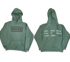 Sale Nin Nine Inch Nails 2026 Peel It Back Tour Military Green Hoodie Reprint