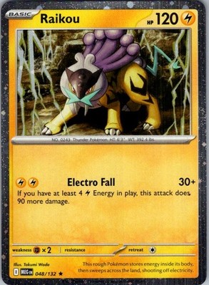 Raikou - (Cosmos Holo) Holo Promo ME01: Mega Evolution 048/132 NM