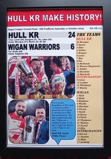 Hull KR 24 Wigan Warriors 6 - 2025 Super League Grand Final - souvenir print