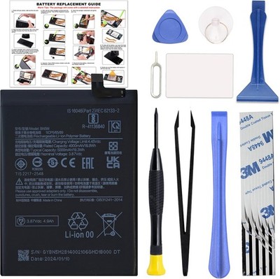 New BN5M Battery Compatible with Redmi Note 12 4G Includes Repair Tools
