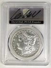 2024 Morgan Silver Dollar - PCGS MS70 - FDOI - Signd By David Hall