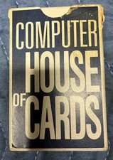 Vtg COMPUTER HOUSE OF CARDS Charles Eames design IBM 1970 Osaka World's Fair