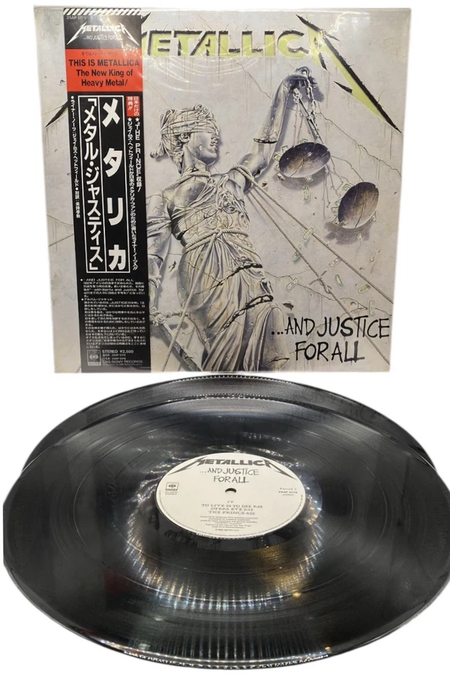 Metallica / And Justice For All CBS/Sony 25AP 5178~9 1988 Japan W/Obi 2LP Vinyl - Image 2 of 4