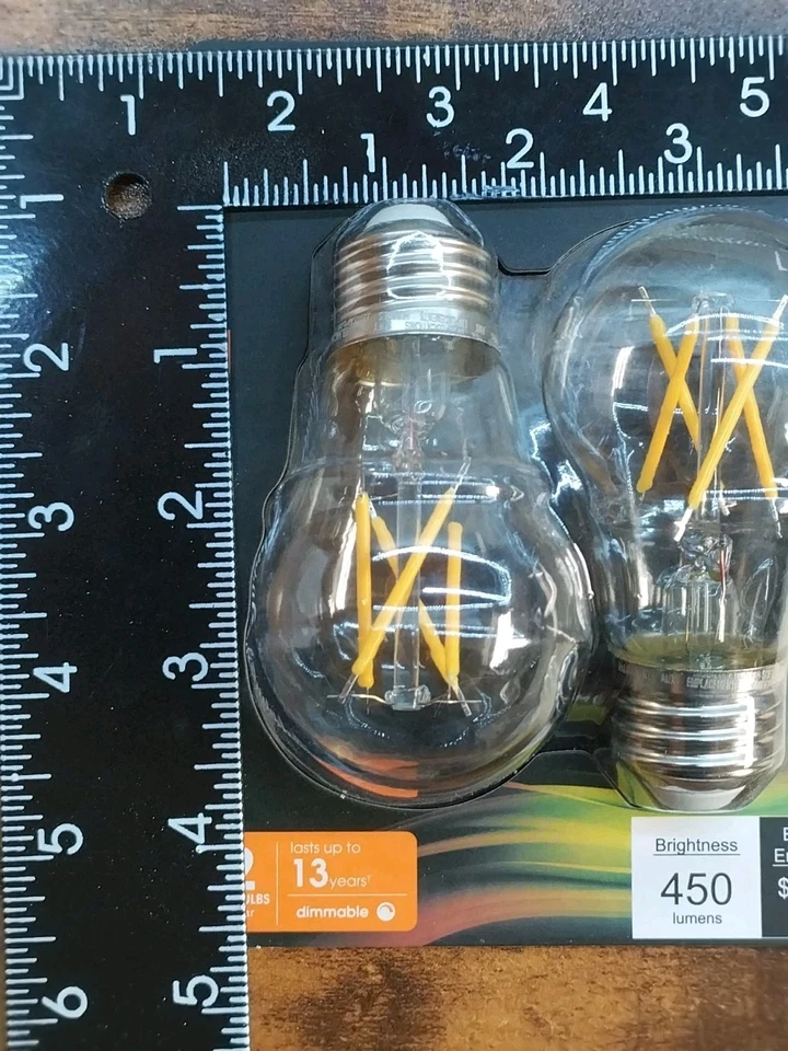 2x 2pack Feit enhance LED Bulb 40 watt equivalent Medium Base A15 size for Fans - Image 4 of 4