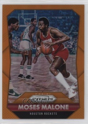 2015-16 Panini Prizm Orange Prizm 25/65 Moses Malone #260 HOF 17sn
