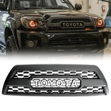 Front Bumper Grille Hood Mesh Grill For 2006-2009 Toyota 4Runner Matte Black ABS