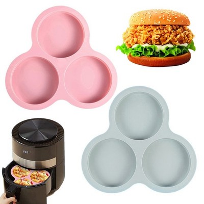 Wiederverwendbare Silikonform Luft Friteuse Eierform Kuchen Dessert Backwaren Werkzeuge I5L1