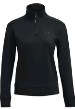 Under Armour UA Women's Armourfleece Quarter Zip Pullover Medium Black