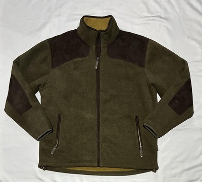 Seeland Jacket Mens 2XL Green Fleece Quilted Shoulders Full Zip Outdoor Hunting