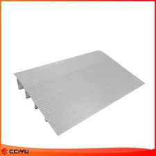 ✅Door Threshold Ramp 4" Adjustable Rise Aluminum Ramp for Wheelchairs 800lb