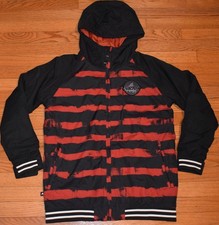 Burton Jacket Gameday DryRide Hooded Snowboard Boy's Size 18 XL - Black / Red