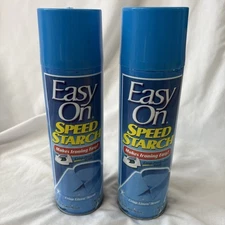(2) Easy On Speed Starch Crisp Linen Scent 22 oz Spray Makes Ironing Easy