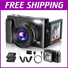 Multifunctional 4K Photography Camera with 180  Flip