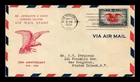 US COVER AIR MAIL 20TH ANNIVERSARY FIRST DAY ISSUE SCOTT C23