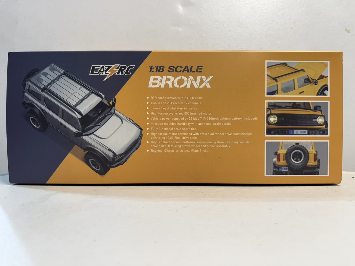 EAZYRC/FMS 1/18 Bronx/bronco 4WD RTR RC Crawler Yellow | eBay