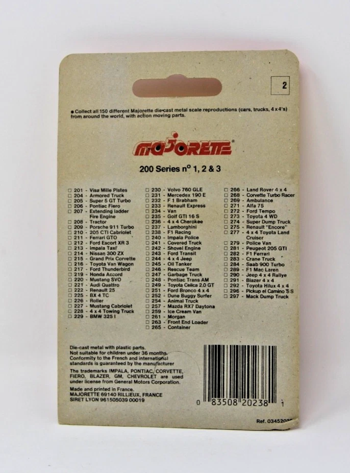 Majorette Vintage #265 Cargo Container RVI. West Lines Delivery Truck Toy Rare - Image 4 of 4