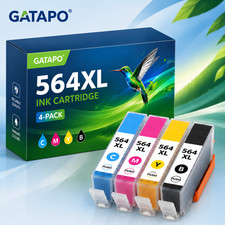 564XL Ink 4 pk for Photosmart 7515 7520 7525 Deskjet 2050 Deskjet 3059