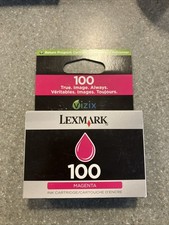 LEXMARK 100 Magenta Ink Genuine OEM Cartridge Sealed NOS