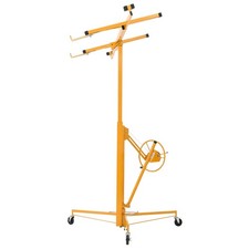 Uimoso 11ft Drywall Lifter Sheetrock Hoist Lift Adjustable Arm Lockable Wheels