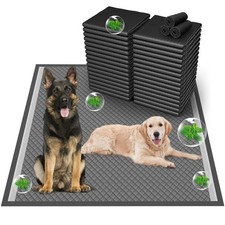 Odor-Control Super Absorbency Charcoal Puppy Pads, XXL 30"x36" Leak-Proof Pet...