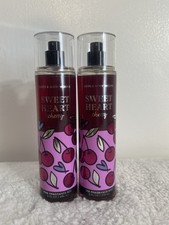 2 Pack Bath  Body Works SWEETHEART CHERRY Fine Fragrance Mist 8 oz New
