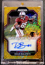 2023 Prizm Draft Picks Doug Baldwin Gold Shimmer Saturday Stars FOTL Auto /15 SP