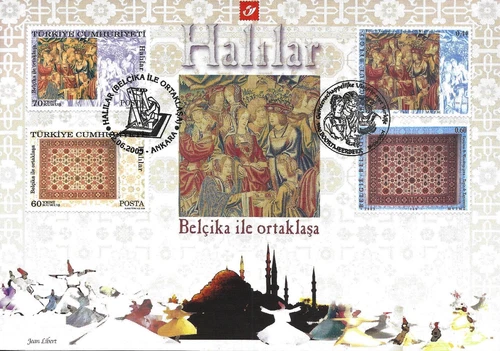 BELGIUM / TURKEY - 2005 Joint Issue "Tapestry Art Culture Heritage (Joint FDC) !