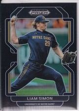 Liam Simon - Black Refractor - 2022 Panini Prizm Draft Picks