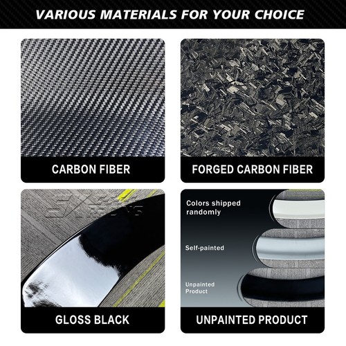 Carbon Fiber/Glossy Black Rear Spoiler Wing For 2001-2005 Honda Civic Sedan - Picture 15 of 30